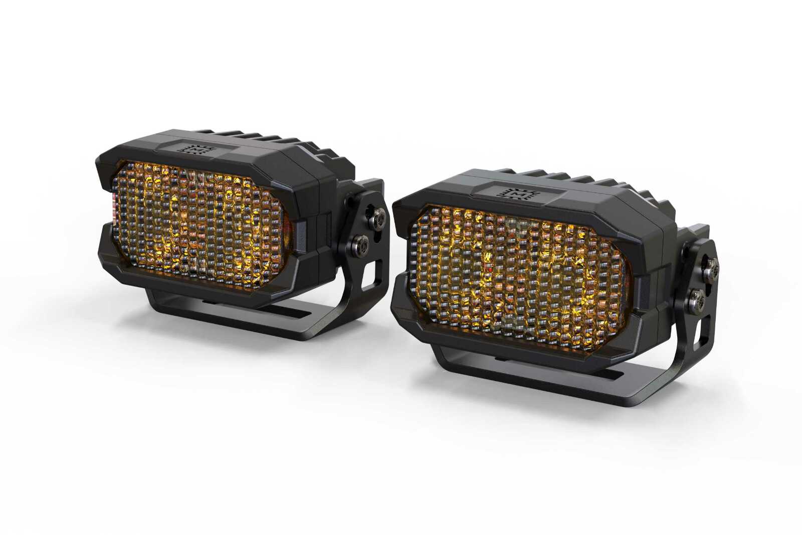 Morimoto Profile Morimoto 2Banger HXB LED Pod (Flood, Yellow, Set) -2
