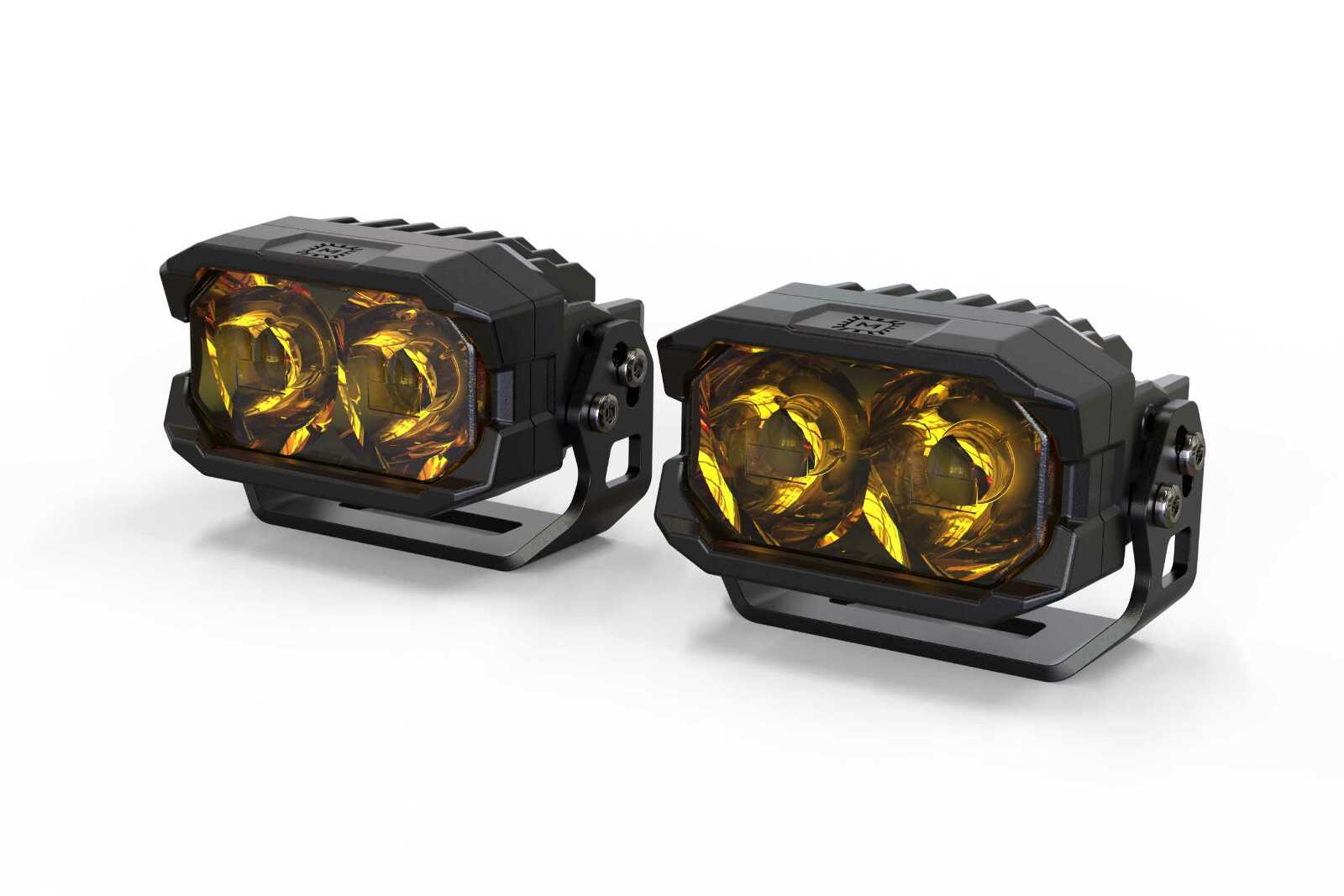 Morimoto Profile Morimoto 2Banger HXB LED Pod (Spot, Yellow, Set) -2