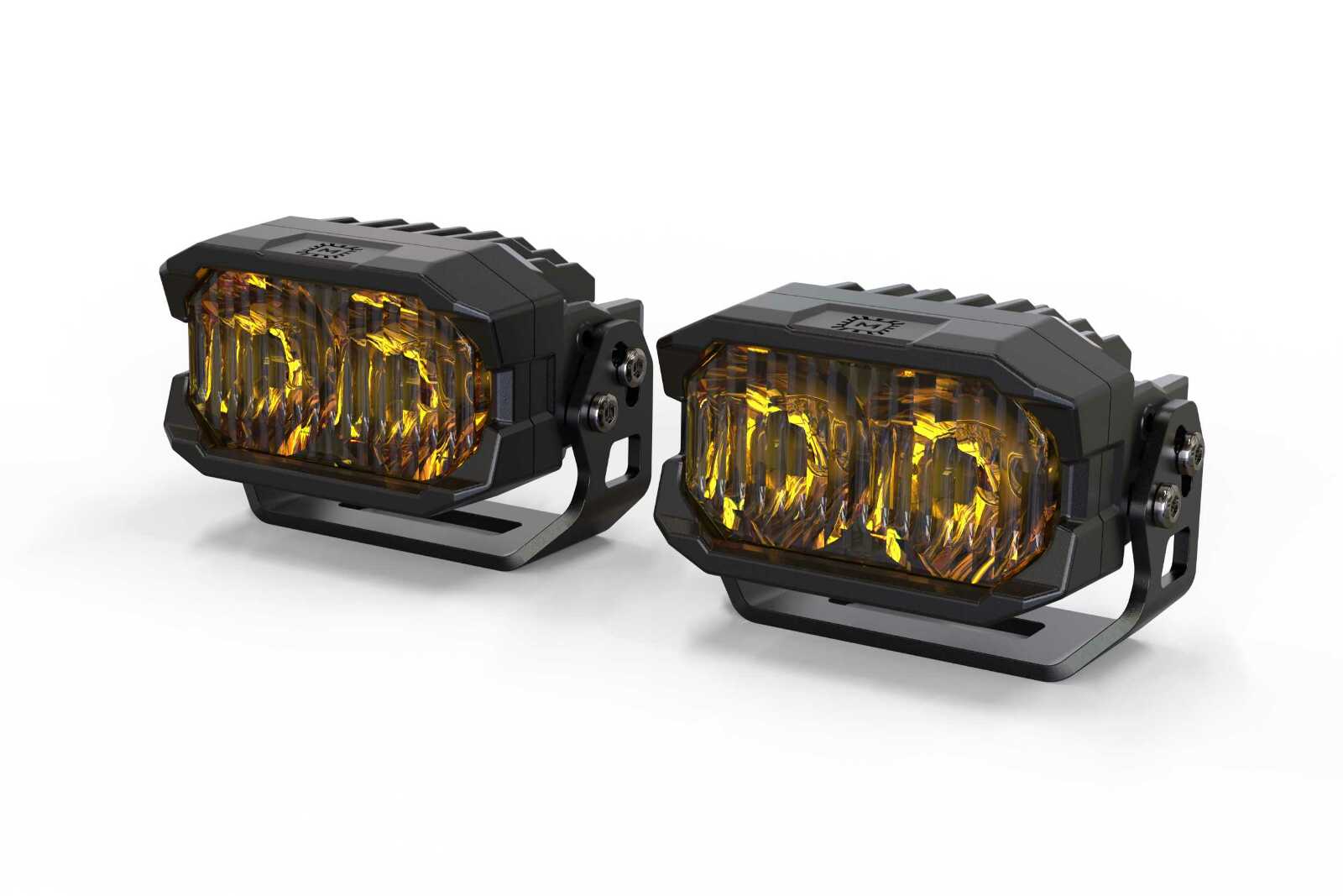Morimoto 2Banger HXB LED Pod (Combo / Yellow / Set) -2