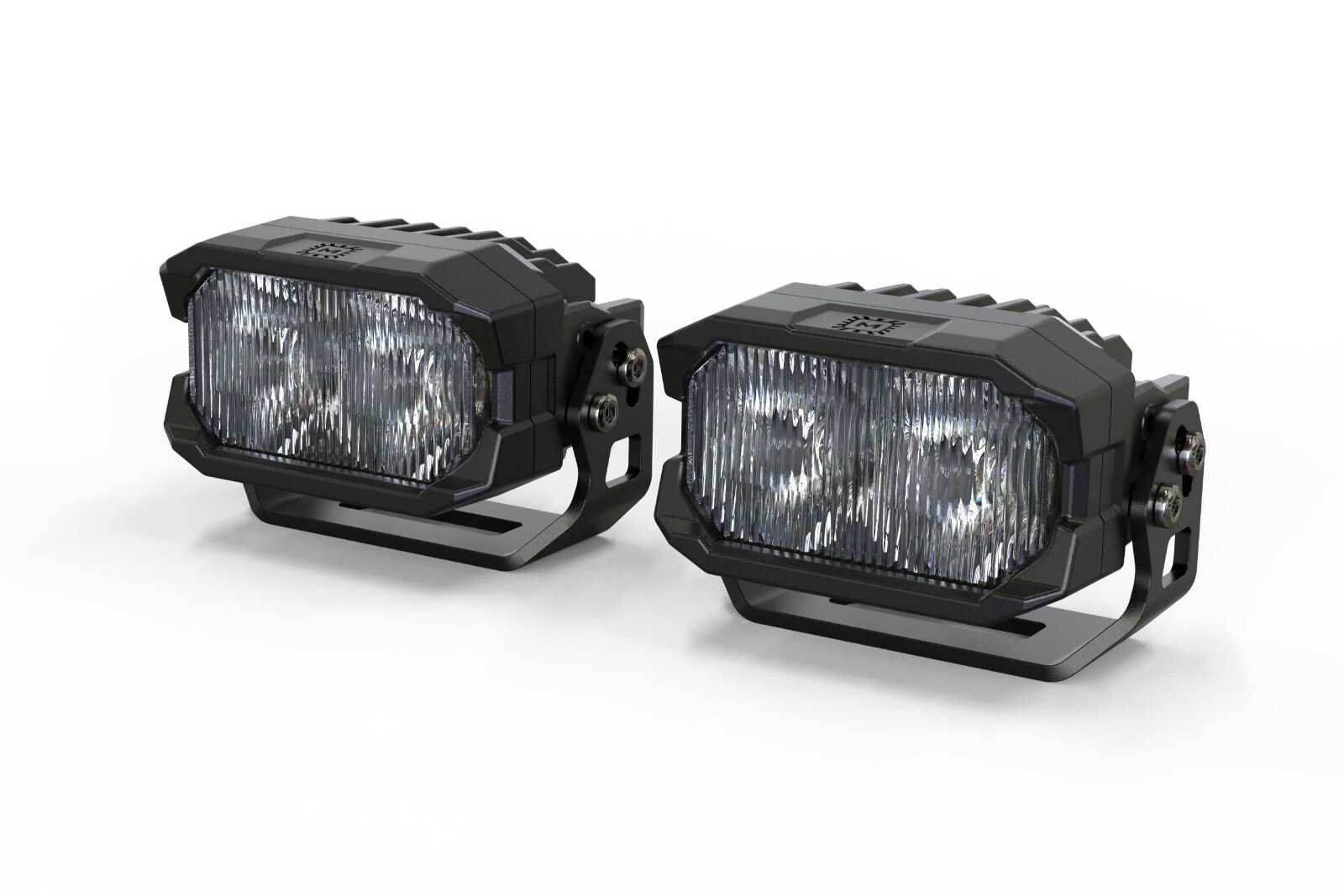 Morimoto 2Banger HXB LED Pod (SAE Wide / Yellow / Set) -1