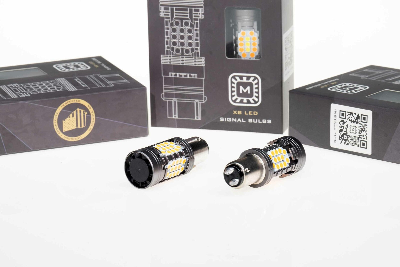 Morimoto Profile 1157 XB LED Bulbs (Amber, Set) -1