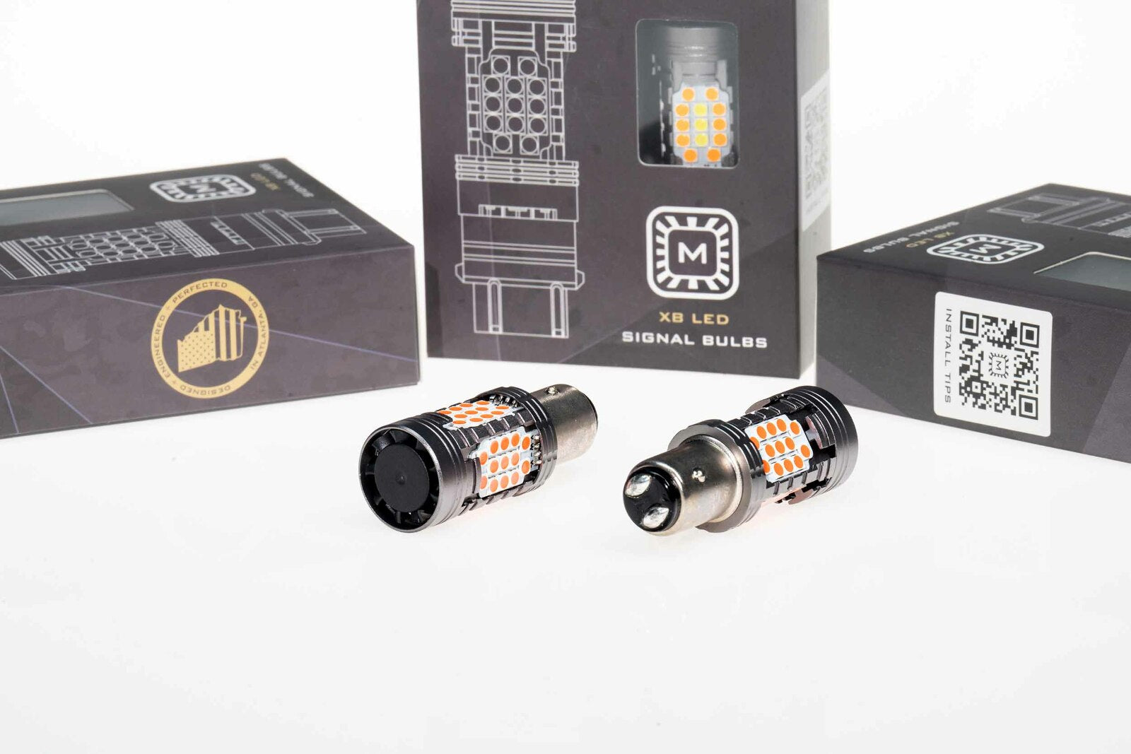 Morimoto Profile 1157 XB LED Bulbs (Red, Set) -1