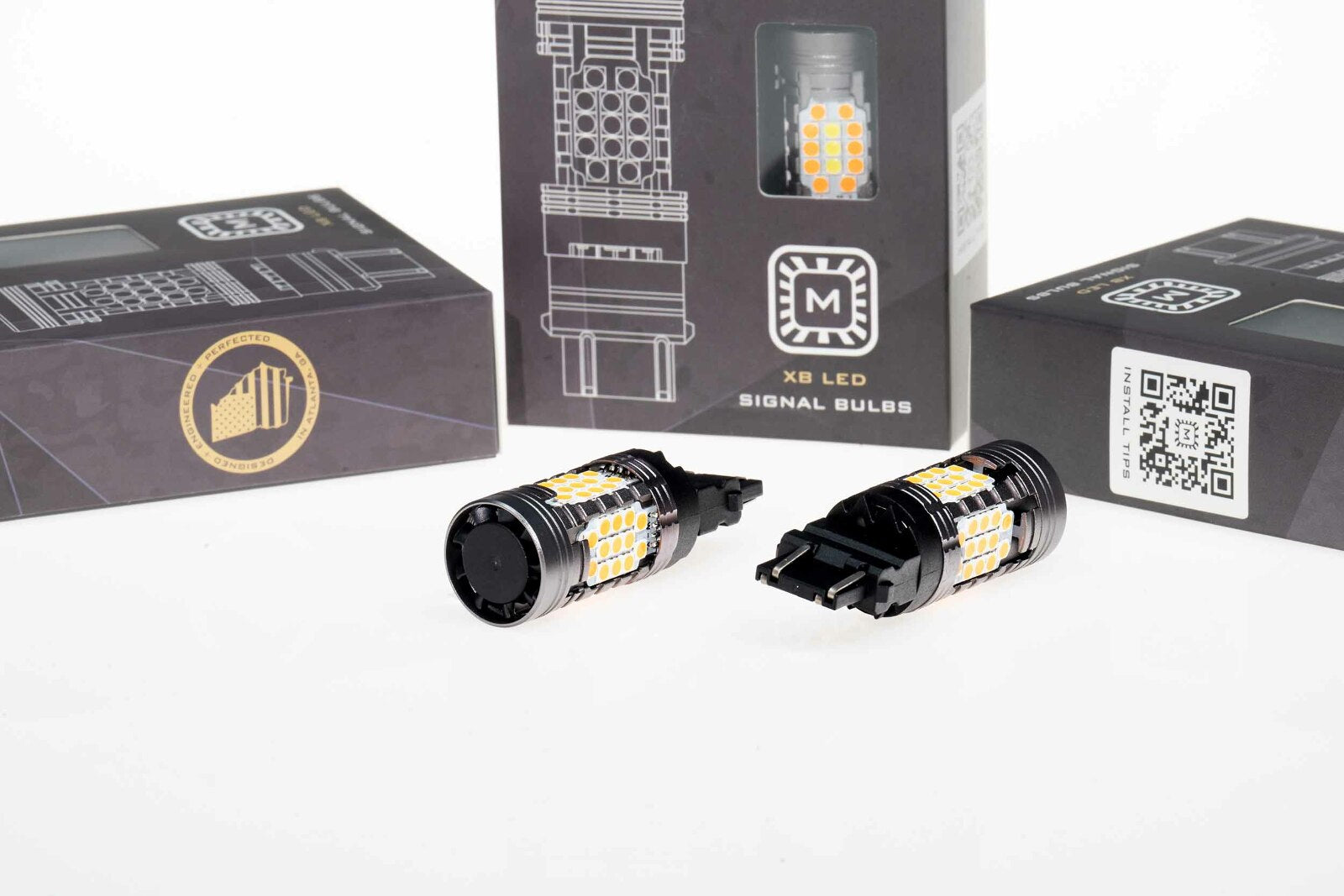 Morimoto 3156/3157 XB LED Bulbs (Amber, Set) -1
