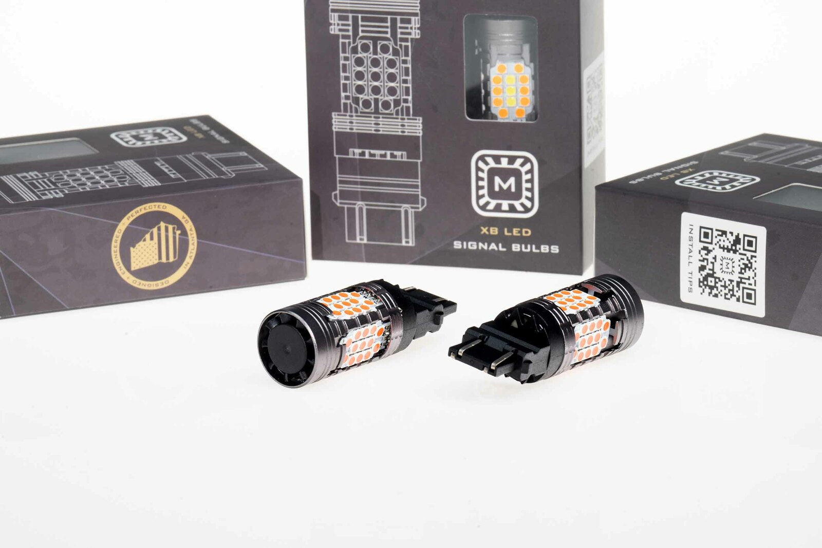 Morimoto Profile 3156/3157 XB LED Bulbs (Red, Set) -1