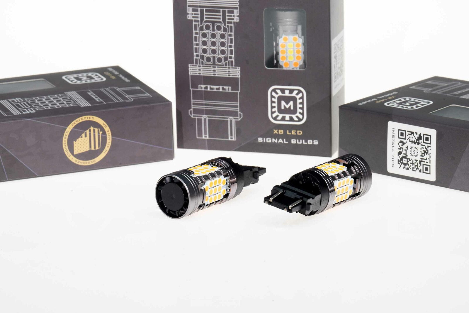 Morimoto 7440/7443 XB LED Bulbs (Amber, Set) -1