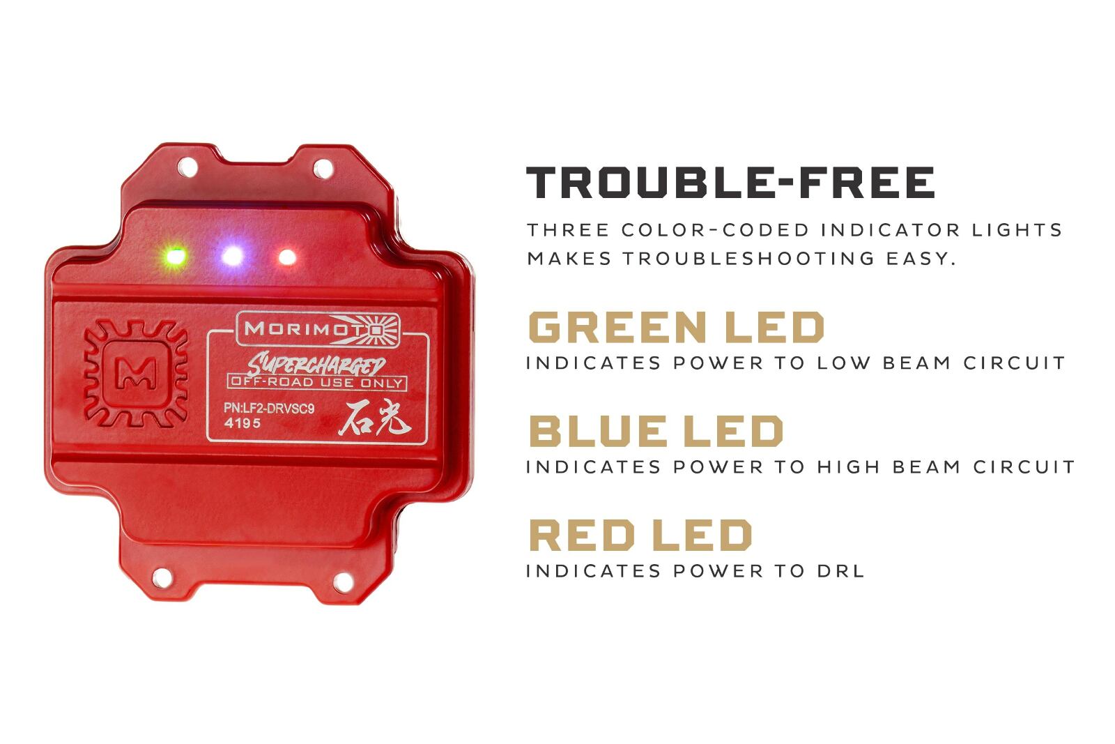 Morimoto Supercharged Drivers LF2-530 or LF2-530Y (Set) -4