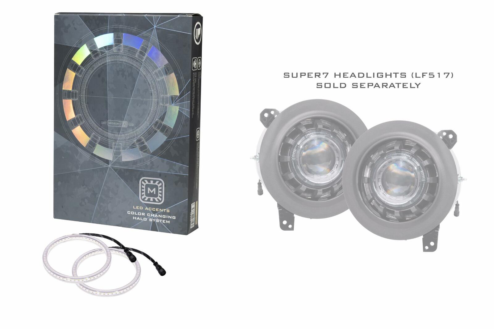 Morimoto Super7 RGBW Halo System Jeep JL/JT (18-24) -2