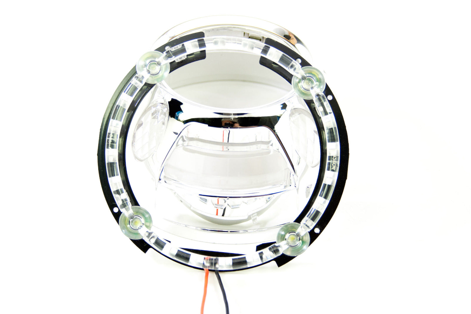 Morimoto Panamera 1.0 Projector Shroud (White/Amber LED Switchback) -3