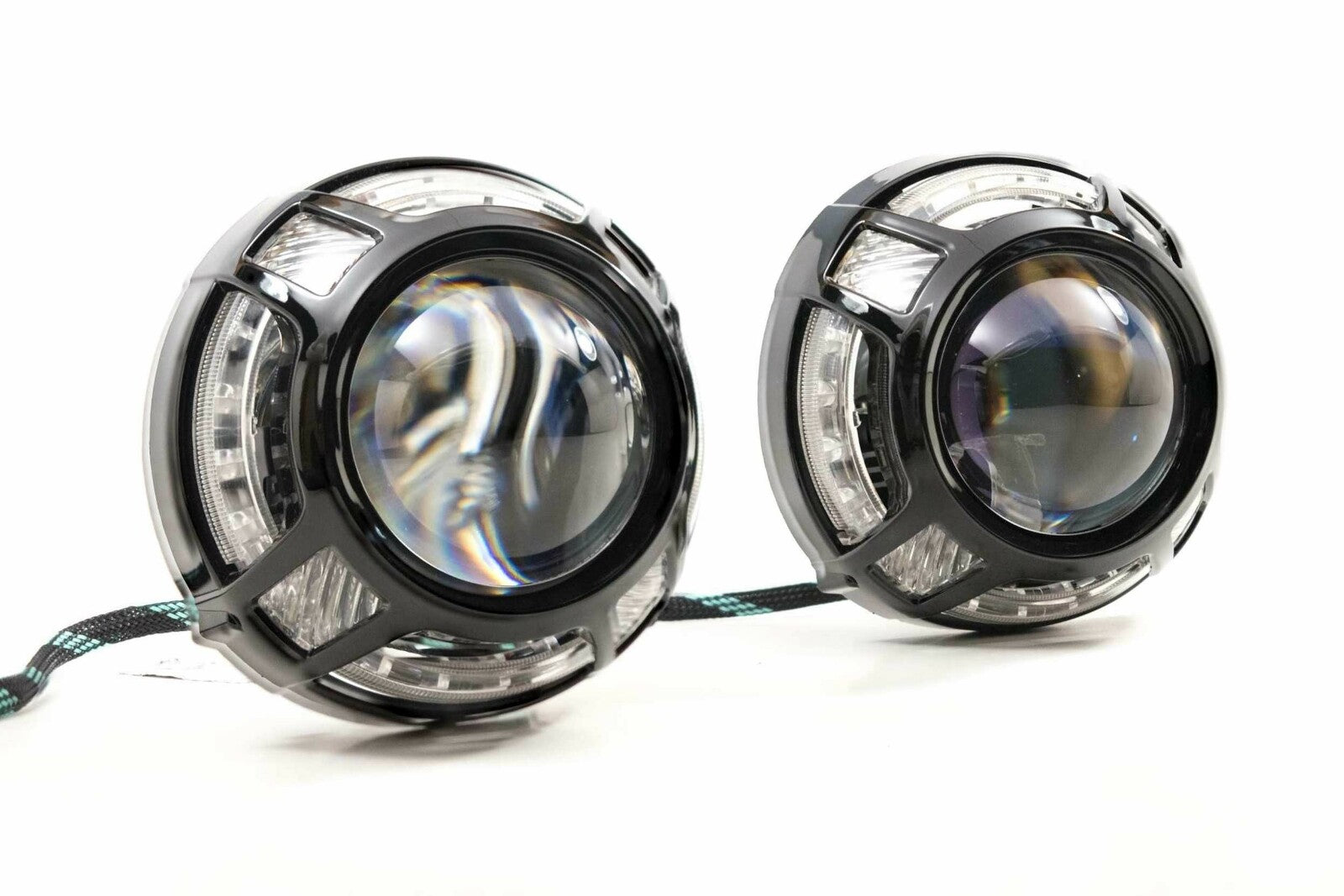 Morimoto Panamera 2.0 Projector Shroud (Black) (White/Amber LED Switchback) -2