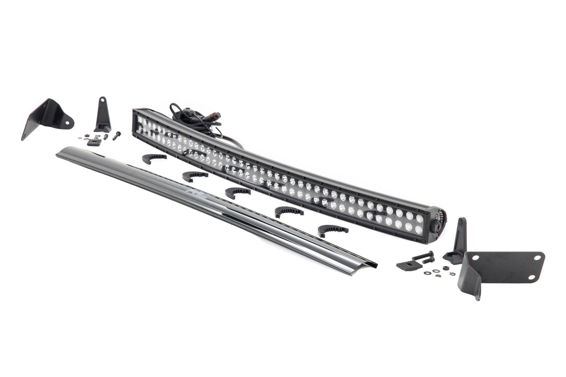 Rough Country Dodge/RAM 25/3500 40" Curved LED Bar Hidden Bumper Kit Black 70570B