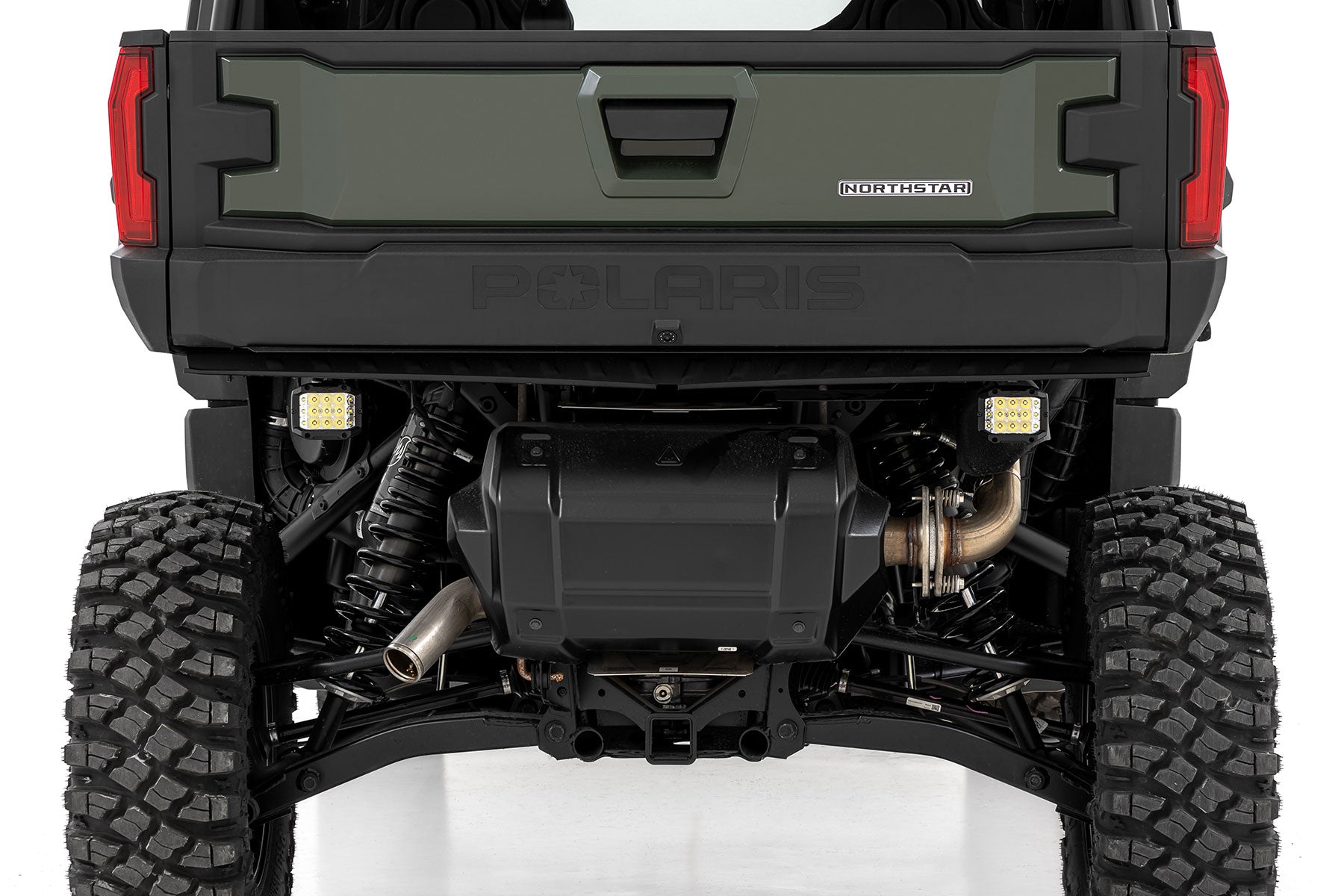 Rough Country LED Light Under Bed Mount 2" Chrome Pair Wide Angle for Polaris Xpedition ADV-5 93190