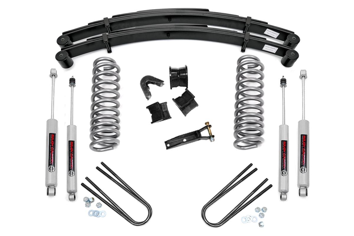 Rough Country 2.5" Suspension Lift Kit Rear Springs For Ford F-100 4wd 1977-1979 530-77-7930