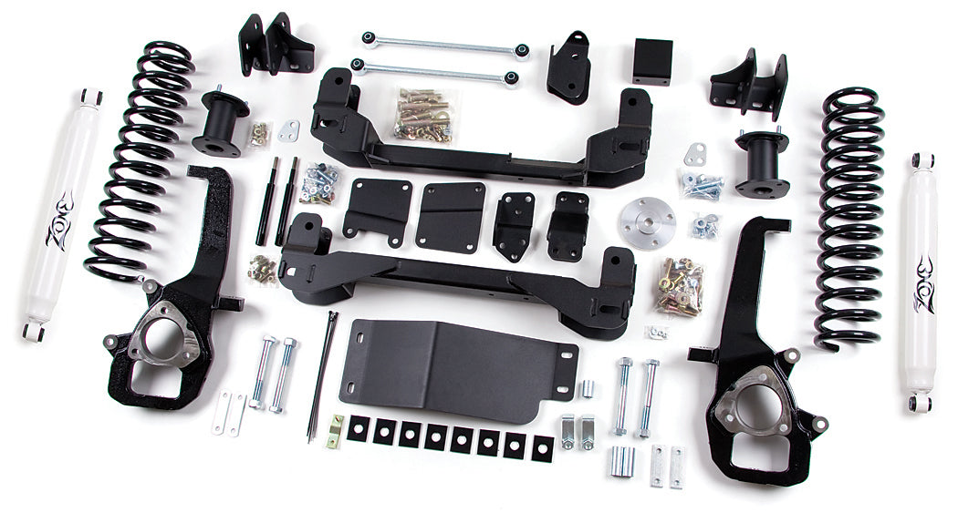 Zone Offroad suspension Lift kit for Ram 1500 4" 2" Rear Spacers w/Nitro Shocks