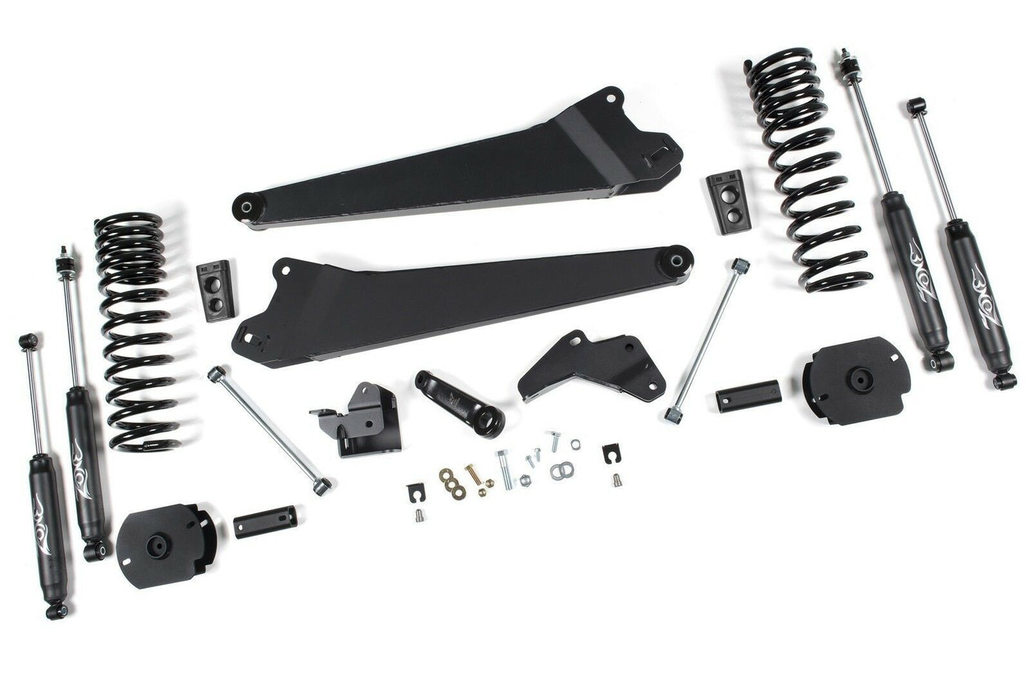 for Ram 2500 Diesel 4.5" Radius Arm Suspension Lift Kit 14-17 4wd & FREE HAT