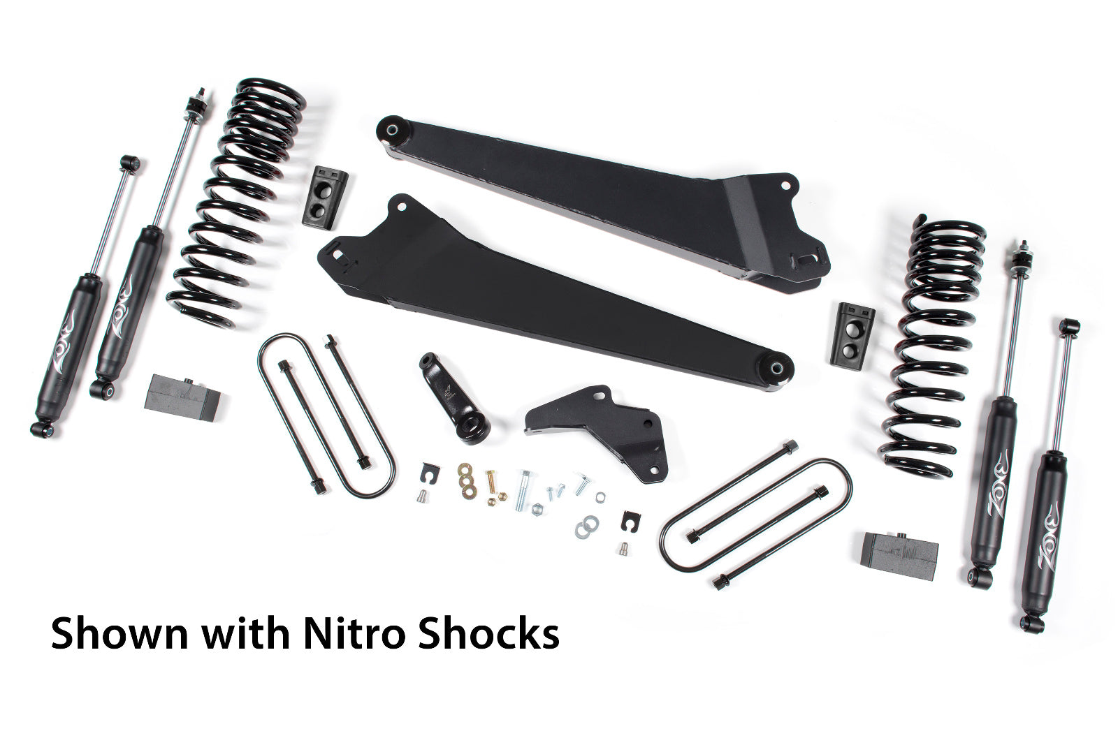 Zone Offroad 2013-18 for Ram 3500 (GAS) 4" Radius Arm Suspension System
