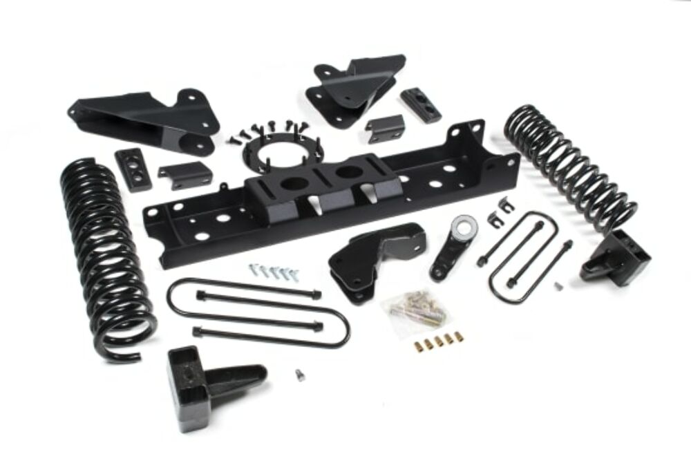 2019-2024 Ram 3500 4.5" Radius Arm Bracket - 3" Rear Block w/ overload - Diesel - 8-Bolt T-Case - FOX Shocks