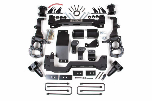 2021-2024 Ford F150 w/ CCD 4wd 6" Suspension Lift Kit 5" Rear, Block - Spacer Front, Rear Shock Relocation
