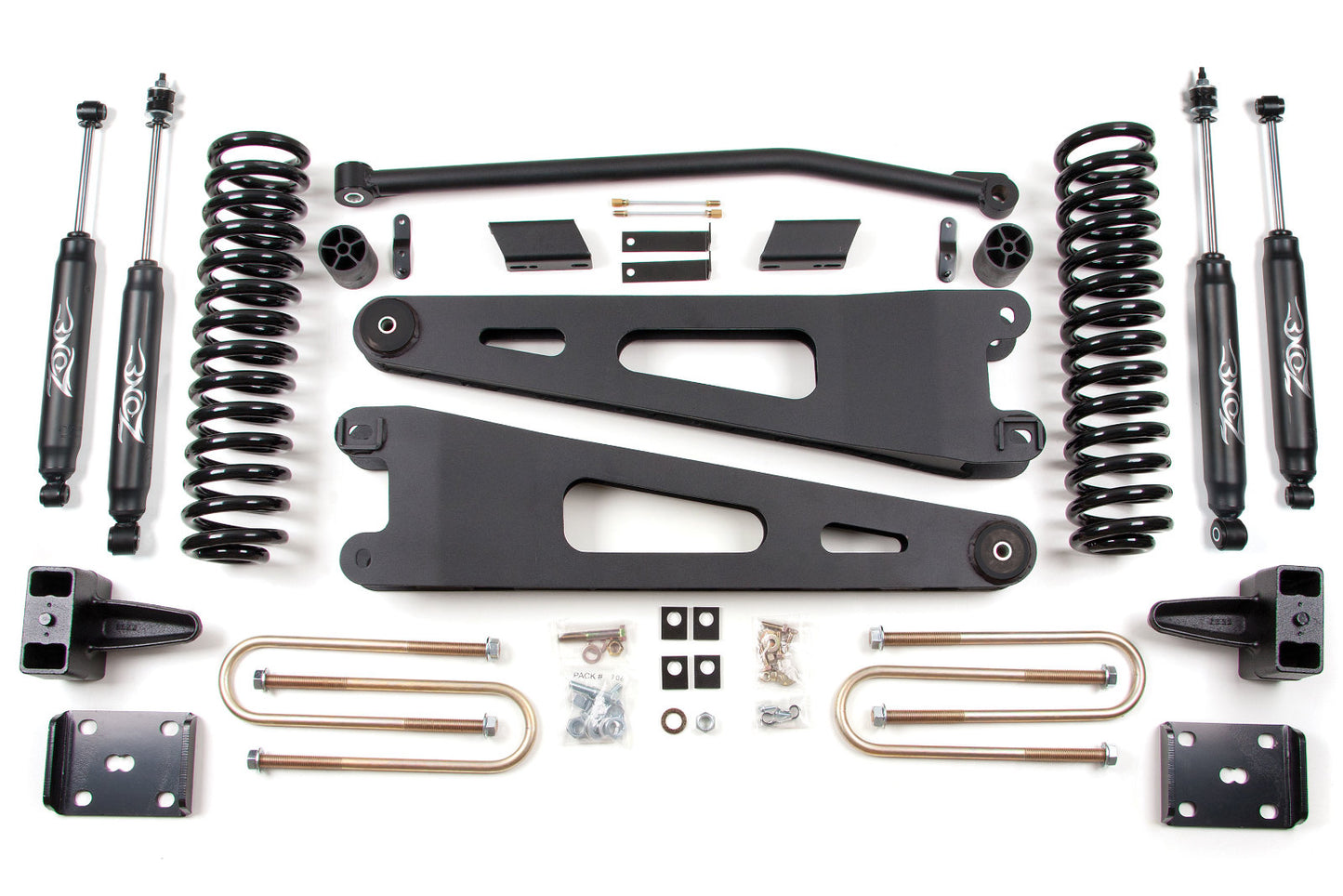 Zone Offroad Suspension LiftKit 11-16 for Ford F250/350 4" Radius Arm System Gas