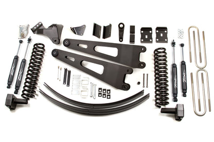 Zone Offroad 08-10 for Ford F250/F350 6" Radius Arm Lift Kit *Gas /NO Overloads