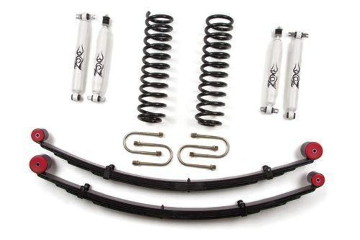 Zone Off Road 3" Lift Kit w/ Rear Springs for Jeep Cherokee XJ 84-01 Chry 8.25