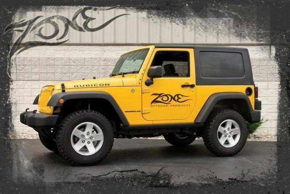 Zone Offroad 2" Coil Spacer Lift Kit fits Jeep Wrangler JK 2007-2016 img1