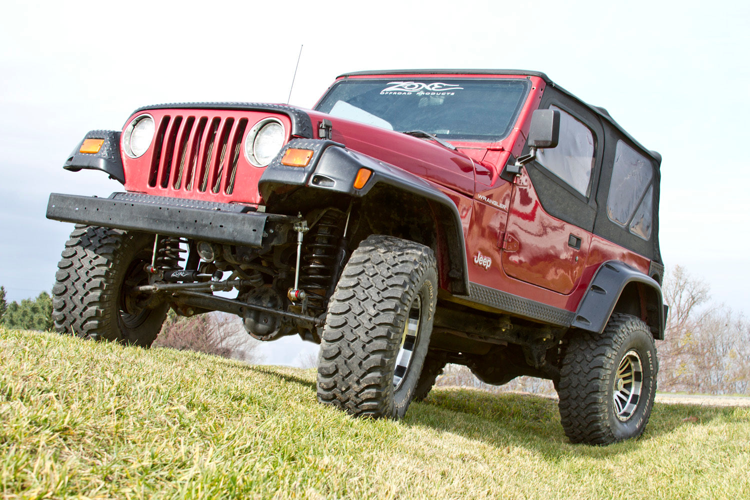 Zone Offroad 4.25" Front Sway Bar Disconnects for 97-06 Jeep Wrangler TJ