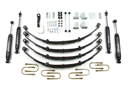 Zone Offroad 4" Suspension System for 87-95 Jeep Wrangler YJ
