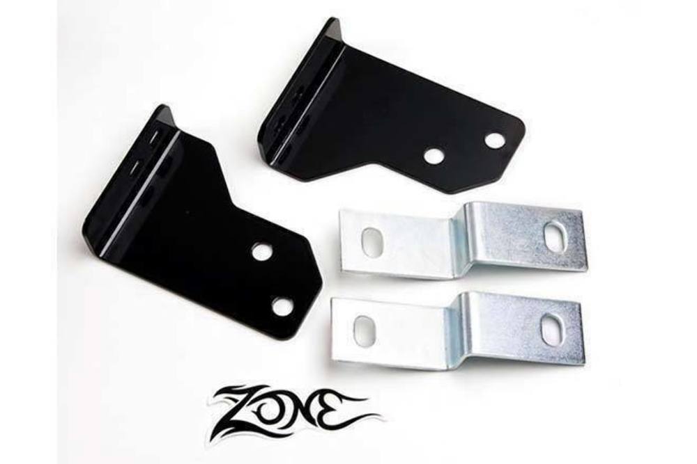 Zone Offroad 2" Body Lift Rear Bumper Brackets fits Jeep Wrangler JK 2007-2016