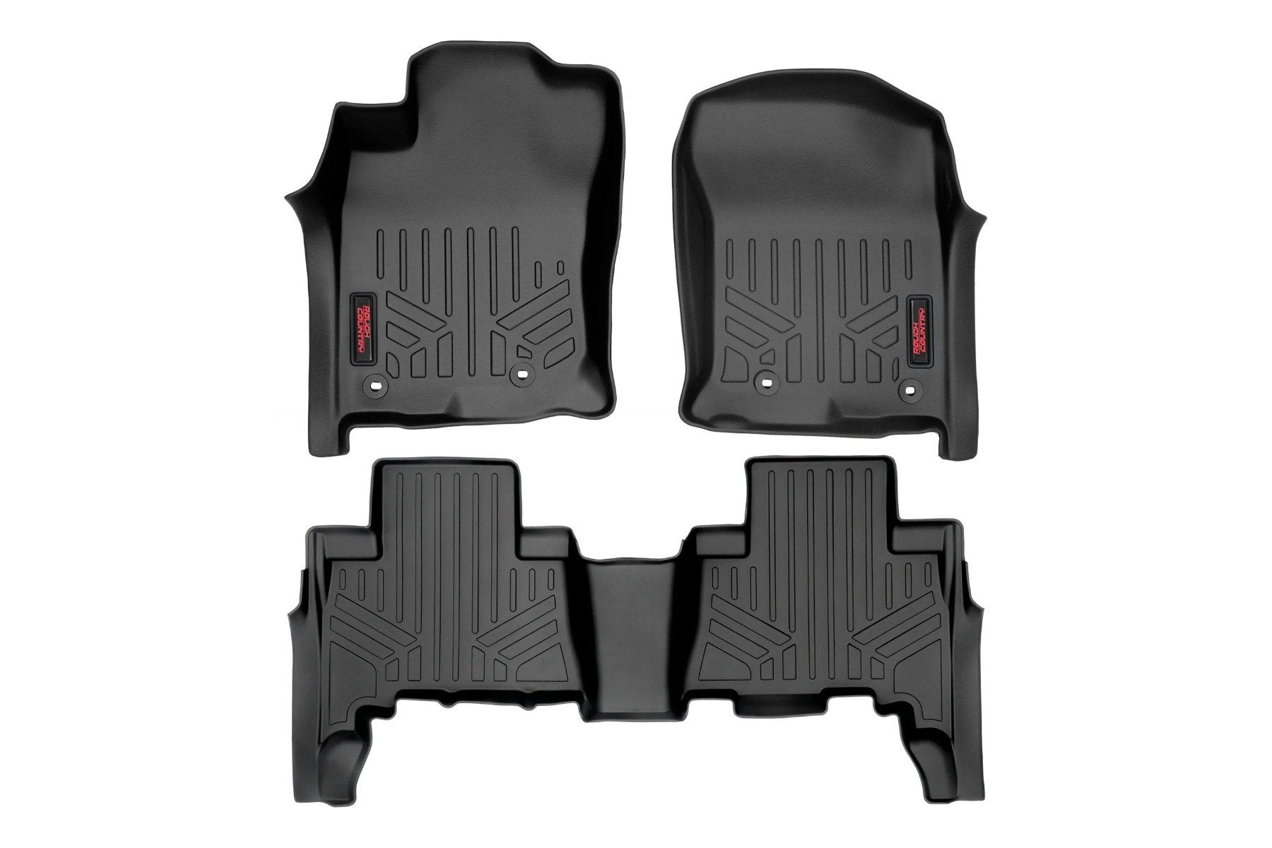 Rough Country Floor Mats Front and Rear for Toyota 4Runner 2010-2023 M-71313